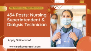 Read more about the article RRB Paramedical Recruitment 2025: 434 Posts Available for Nursing Superintendent