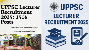 Read more about the article UPPSC Lecturer Recruitment 2025: 1516 Posts